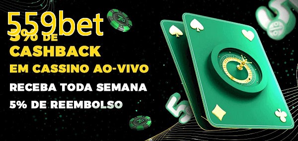 Promoções do cassino ao Vivo 559bet